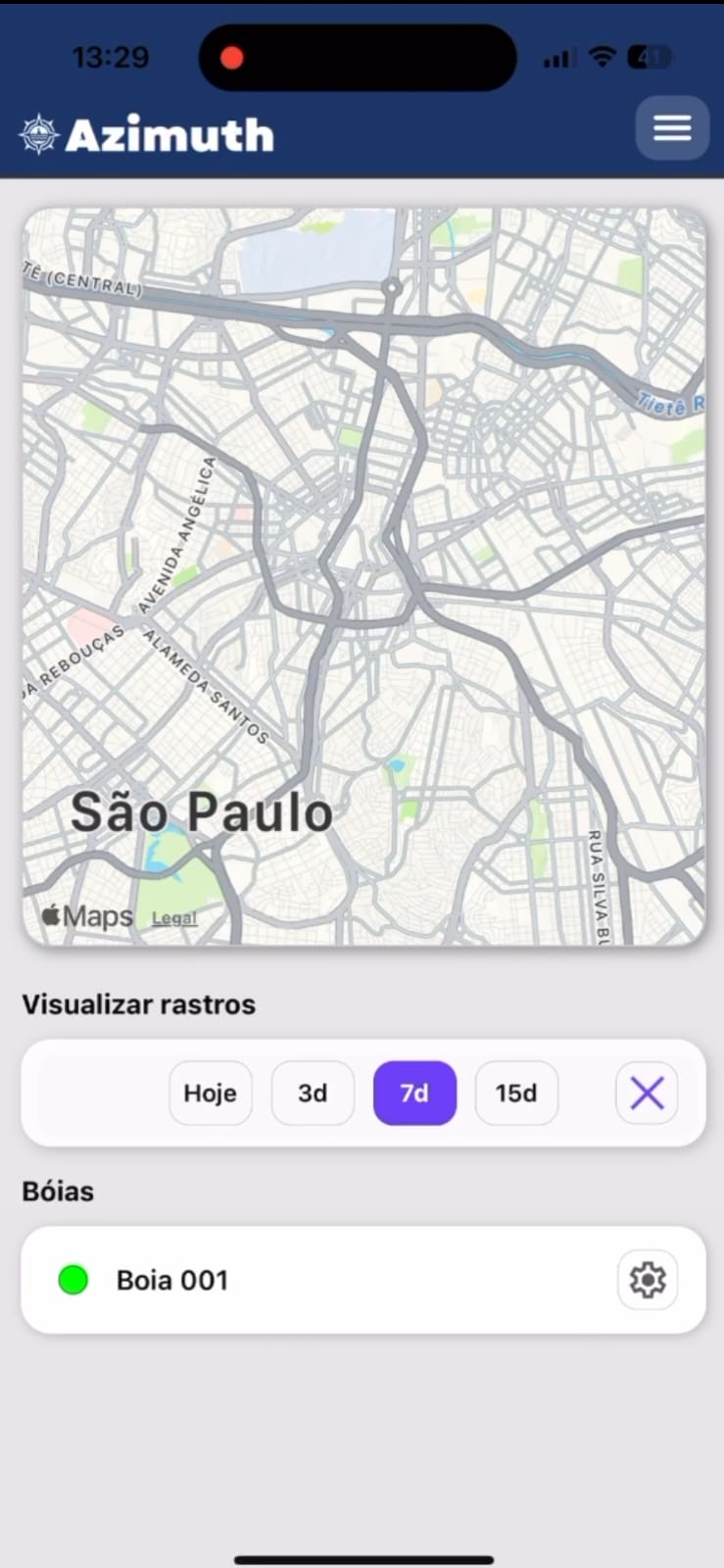 Mapa interativo